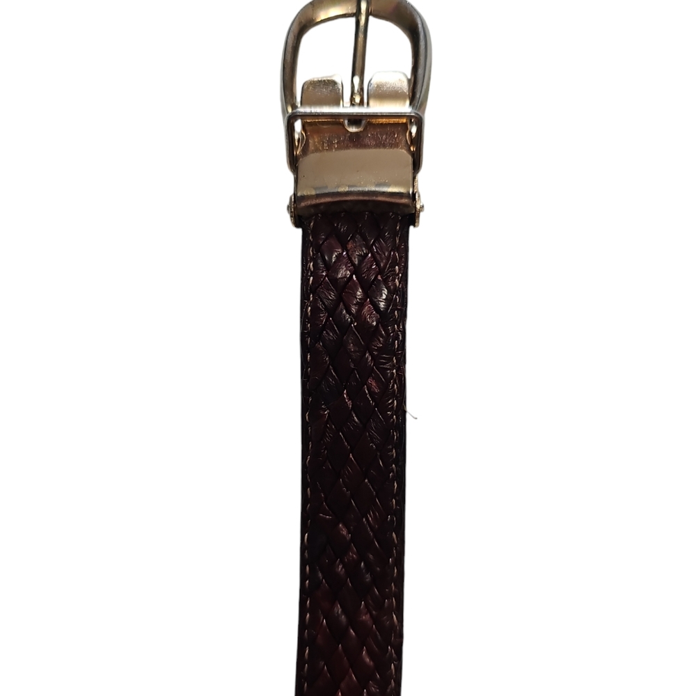 Brown weaved belt